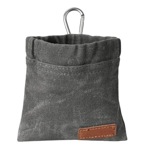 CUEMOON Hundesnacktasche für den Außenbereich, Hundetraining behandeln Belohnung für Lebensmittel, Kotbeutel, Welpen, Snack, Hüfttasche, Haustiertraining，Grau von CUEMOON