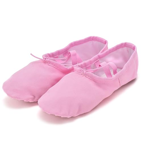 CUEMOON Tanzschuhe, Yoga-Schuhe, Übungsschuhe mit weicher Sohle, Rosa, 27/27.5 EU Stretta von CUEMOON