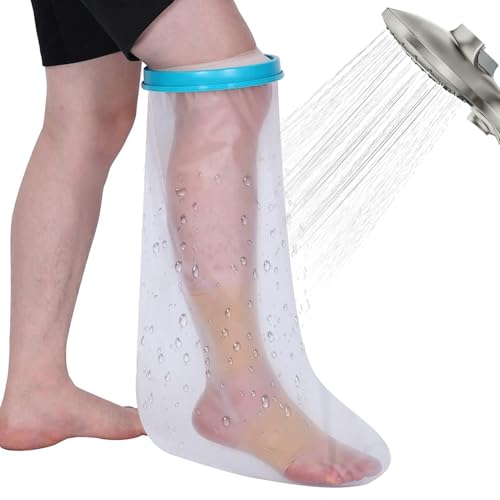 CUEMOON Wasserdichte Gips-Beinabdeckung, Beinschutz für Erwachsene, wiederverwendbar, wasserdichte Abdeckung CUEMOON Wasserdichte Gips-Beinabdeckung, Beinschutz für Erwachsene, wiederverwendbar, wasserdichte Abdeckung von CUEMOON