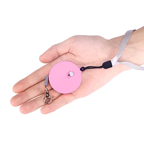 Einziehbare Hundeleine für kleine Hunde, Katzen bis zu 5 kg, mit 2 m starkem Nylonband, freihändig, Mini- und tragbare Hundeleine mit Handschlaufe, Einhandbremse, Rosa rund Einziehbare Hundeleine für kleine Hunde, Katzen bis zu 5 kg, mit 2 m starkem Nylonband, freihändig, Mini- und tragbare Hundeleine mit Handschlaufe, Einhandbremse, Rosa rund von CUGBCUG