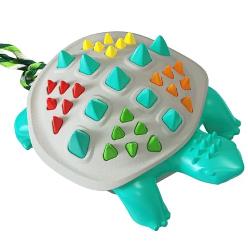 CUHYNG 2pcs Haustierspielzeug Bunte Schildkröte Hund Spielzeug Haustierzubehör TPR Molaren Beißspielzeug 10cm von CUHYNG