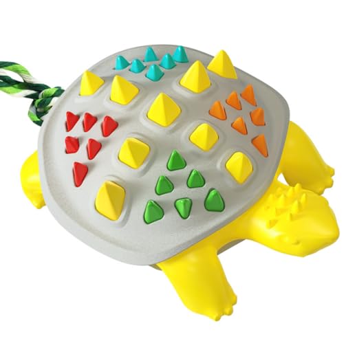CUHYNG 2pcs Haustierspielzeug Bunte Schildkröte Hund Spielzeug Haustierzubehör TPR Molaren Beißspielzeug 10cm von CUHYNG