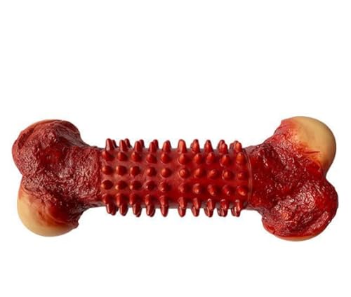 CUHYNG Hundespielzeug Beißen Hundeknochen Lautäußerung Langeweile Erleichterung Selbsterheiterkeit Interaktive Zahnreinigung Zahnreinigung Spielzeug 18cm von CUHYNG