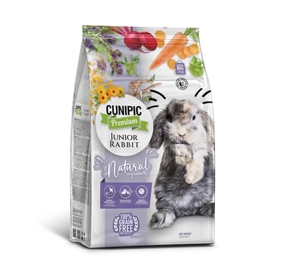 Premium Kaninchenfutter Baby Junior Rabbit Cunipic für Kaninchen, komplettes und ausgewogenes Futter | Mineralien, Vitamine und Fettsäuren Omega 3-700 g von CUNIPIC