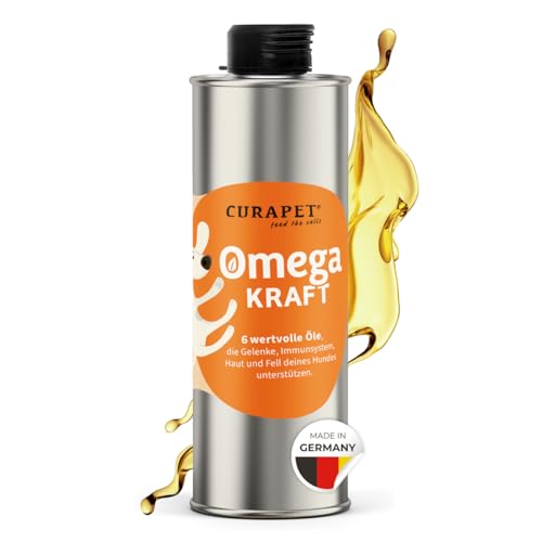 Omega 3-6-9 Öl für Hunde – CURAPET – enthält kaltgepresste Pflanzenöle & hochwertiges Lachsöl mit EPA & DHA. Premium-Qualität, Made in Germany. Auch Barf geeignet. (500 ml) von CURAPET