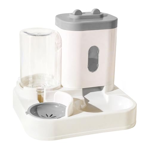 2 in 1 Schwerkraft Wasserspender Futterspender für Haustier Hund Katze, Automatischer Waterer und Futterspender für Katze Hund, Trinkbrunnen Wassernapf, Sicher und Unplugged, Große Kapazität Sichtbar 2 in 1 Schwerkraft Wasserspender Futterspender für Haustier Hund Katze, Automatischer Waterer und Futterspender für Katze Hund, Trinkbrunnen Wassernapf, Sicher und Unplugged, Große Kapazität Sichtbar von CUSROS