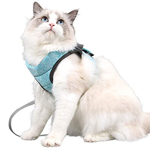 CUSROS Cat Dog Solid Color Brustgurt Elastic Walking Leash Harness Einfache Steuerung Für Das Gehen Im Freien Grün L. von CUSROS