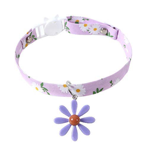 CUSROS Hundehalsband, weich, mehrfarbig, verstellbar, Margerite-Blume, für Hunde und Katzen, Halsband, 4 Stück CUSROS Hundehalsband, weich, mehrfarbig, verstellbar, Margerite-Blume, für Hunde und Katzen, Halsband, 4 Stück von CUSROS