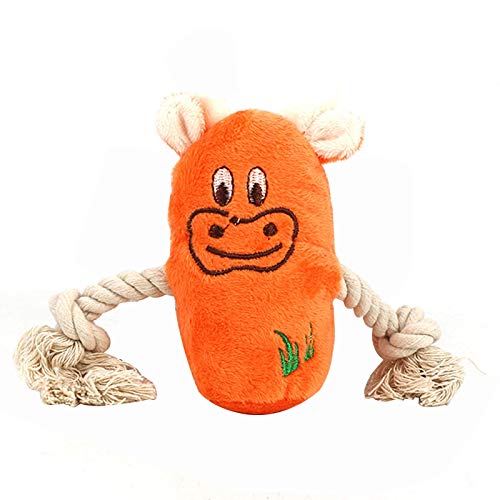 CUSROS Hundespielzeug Gefüllte Kau Plüsch Sounding Bite Resistant Zähne Reinigung Pet Toys Geschenk Orange Einheitsgröße CUSROS Hundespielzeug Gefüllte Kau Plüsch Sounding Bite Resistant Zähne Reinigung Pet Toys Geschenk Orange Einheitsgröße von CUSROS
