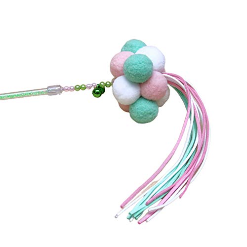 CUSROS Manueller Katzenstab, interaktiver Pompon-Quaste, neckender Zauberstab, Training, Kauspielzeug, Geschenk für Ihr Haustier, #4, Einheitsgröße CUSROS Manueller Katzenstab, interaktiver Pompon-Quaste, neckender Zauberstab, Training, Kauspielzeug, Geschenk für Ihr Haustier, #4, Einheitsgröße von CUSROS