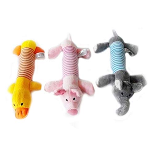 CUSROS Nette Hund Spielzeug Haustier Welpen Plüsch Sound Kauen Lustige Tier Sound Elefant Ente Spielzeug 2 CUSROS Nette Hund Spielzeug Haustier Welpen Plüsch Sound Kauen Lustige Tier Sound Elefant Ente Spielzeug 2 von CUSROS