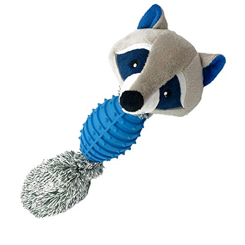 CUSROS Plüsch Hamster Fox Sound Puppe Anti Biss Haustier Hund Zähne Backenzahn Schleifen Reinigung Kauen Spielzeug Geschenk Für Ihr Haustier Blau Einheitsgröße von CUSROS