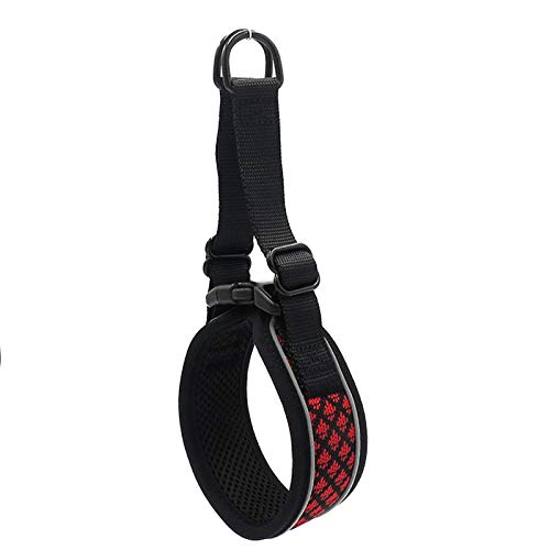 CUSROS Reflektierendes Halsband für Hunde und Katzen, verstellbar, Größe L, Rot von CUSROS