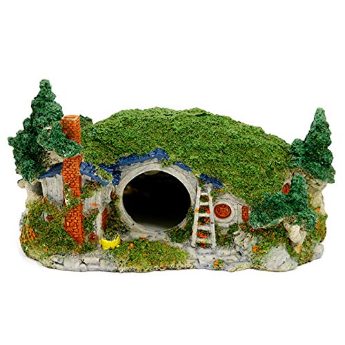 CUSROS Reptilien-Garnelenhöhle zur Landschaftsgestaltung, Unterschlupfhaus, künstliche Wasserdekoration, Aquarium-Landschaft, Aquarium-Dekoration, Ornament, eine Größe von CUSROS