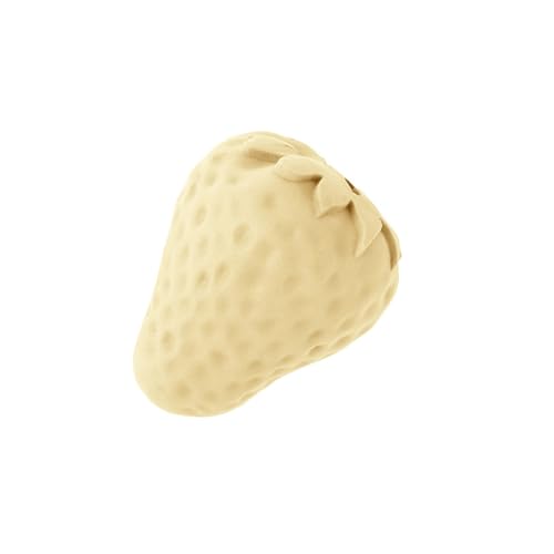 CUSROS Soft-Touch-Spielzeug für Haustiere zur Steigerung des Appetits. Unzerstörbares Leckerli für Hunde. Erdbeere. Bissfest. Zähneknirschen. Entlastung. Futterausgabe aus Gummi Gelb CUSROS Soft-Touch-Spielzeug für Haustiere zur Steigerung des Appetits. Unzerstörbares Leckerli für Hunde. Erdbeere. Bissfest. Zähneknirschen. Entlastung. Futterausgabe aus Gummi Gelb von CUSROS