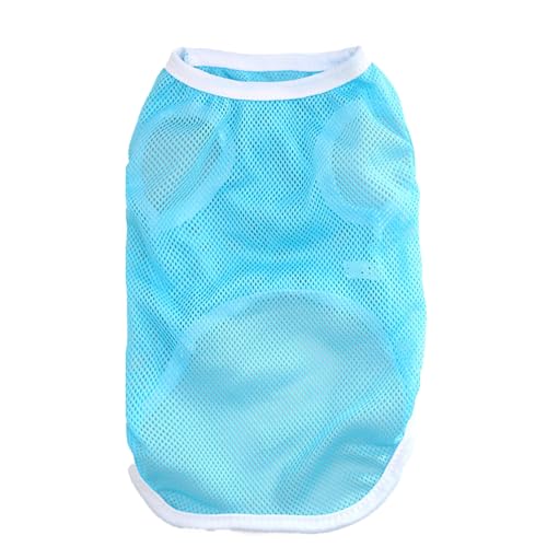 CUSROS Sommer Haustier Weste Hund Mesh Weste Haustier Weste Atmungsaktive Mesh Hund Weste Einfarbig Bequeme Katze Shirt Weiche Haustier Sommer Kleidung Heimtierbedarf Blau 2XL CUSROS Sommer Haustier Weste Hund Mesh Weste Haustier Weste Atmungsaktive Mesh Hund Weste Einfarbig Bequeme Katze Shirt Weiche Haustier Sommer Kleidung Heimtierbedarf Blau 2XL von CUSROS