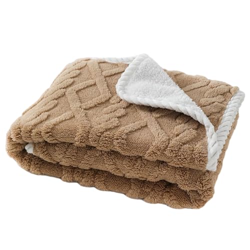 CUSROS Strapazierfähige Haustierdecke aus Plüsch, groß, dick, warm, wasserdicht, maschinenwaschbar, weich, gemütlich, rechteckig, für den Winter, für Hunde und Katzen, Bettüberwurf, Schlafdeckenz KHA CUSROS Strapazierfähige Haustierdecke aus Plüsch, groß, dick, warm, wasserdicht, maschinenwaschbar, weich, gemütlich, rechteckig, für den Winter, für Hunde und Katzen, Bettüberwurf, Schlafdeckenz KHA von CUSROS