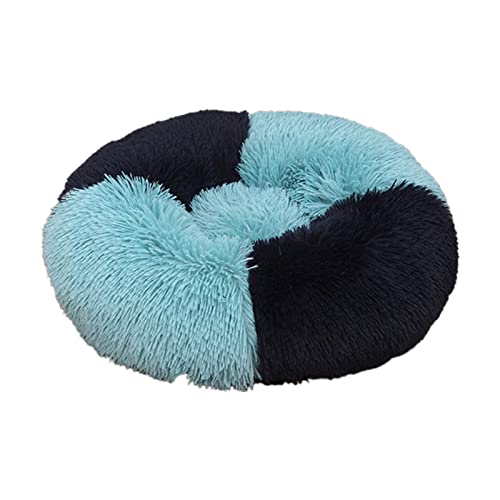 Hunde- und Katzenbett mit Kissen, rutschfeste Unterseite, rund, lang, Plüsch, Katzennest für warmes Schlafen – #10 von CUSROS