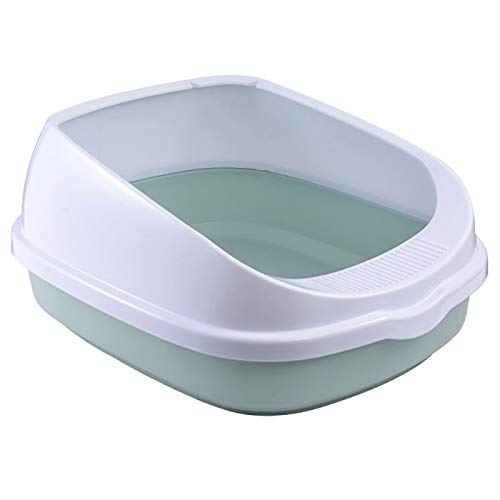 Katzentoilette, halbgeschlossen, spritzwassergeschützt, abnehmbare Haustier-Katzentoilette, Schaufel, WC-Tablett – #1 von CUSROS