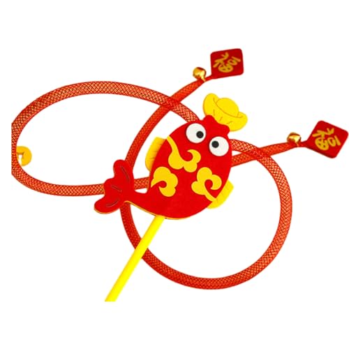 Niedliches Cartoon-Katzenspielzeug, interaktiver Kätzchen-Teaser mit knackigen Glöckchen, bissfester Zauberstab für verspielte Katzen, kratzfestes, langlebiges Stick-Design in festlicher Farbe B Niedliches Cartoon-Katzenspielzeug, interaktiver Kätzchen-Teaser mit knackigen Glöckchen, bissfester Zauberstab für verspielte Katzen, kratzfestes, langlebiges Stick-Design in festlicher Farbe B von CUSROS