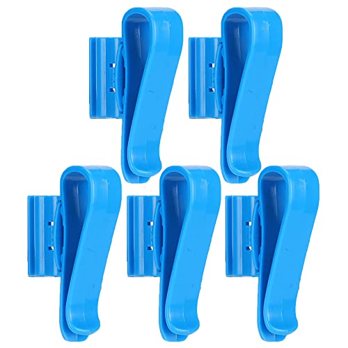 CUTULAMO 5 Set Wasserwechsel-Werkzeughalter, Wasserrohr-Befestigungsclip, Rohrstangen-Befestigungsclip, Wasserwechsel-Werkzeughalter-Clip für Aquarium-Wasserrohr (Blau) von CUTULAMO