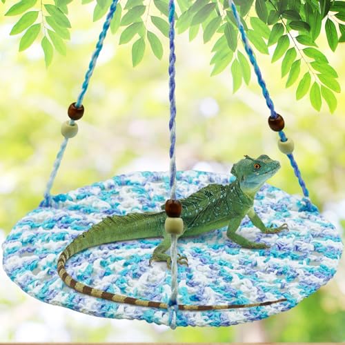 CUXFLS Reptilien-Hängematte, Schaukel, Sommerbett für kleine Haustiere, geeignet für Geckos, Eidechsen, Chamäleons, Eichhörnchen, eine Vielzahl von Farben (BU) von CUXFLS