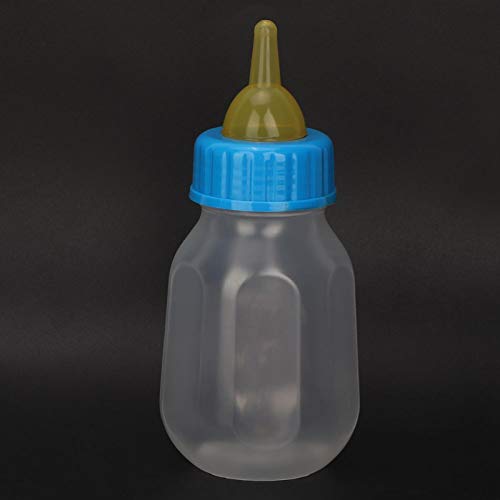 CUYT Haustierfütterungsflasche, transparente Haustiermilchflasche, Silikon tragbar für kleines Hundehaustier von Fockety