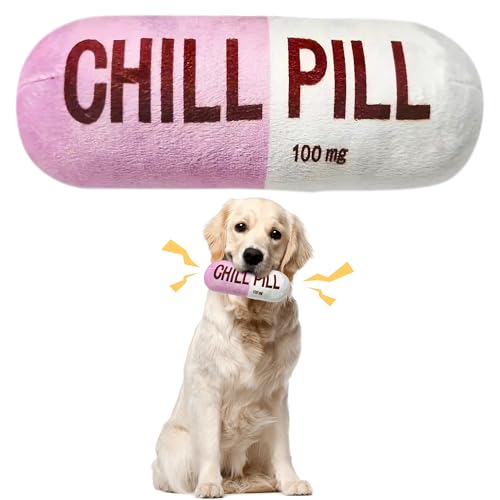 CUweipeng Lustiges Quietschspielzeug für Hunde – rosa Kapselform zum Zahnen, Quietschspielzeug für den Innenbereich, interaktives Training, Spielzubehör für kleine Hunde und Katzen, Geschenk für CUweipeng Lustiges Quietschspielzeug für Hunde – rosa Kapselform zum Zahnen, Quietschspielzeug für den Innenbereich, interaktives Training, Spielzubehör für kleine Hunde und Katzen, Geschenk für von CUweipeng