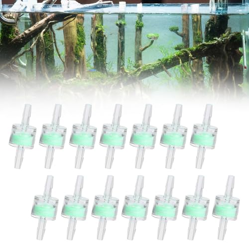 CVASNF 14 Stück Aquarium Wasserpumpe Silikonschlauch Filter, 4MM Aquarien Wasser Öl Luftfilter Grün Schlauch Reinigung Filtration Sauerstoff Aquarium Fischteich Zubehör von CVASNF