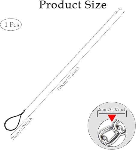 2 Stück Hundeleinen Aus Metall, Haustierleinen, Outdoor-Reiseprodukte Für Haustiere, Haustierzubehör, Verstellbare Leinen 2 Stück Hundeleinen Aus Metall, Haustierleinen, Outdoor-Reiseprodukte Für Haustiere, Haustierzubehör, Verstellbare Leinen von CVDYWDJIE