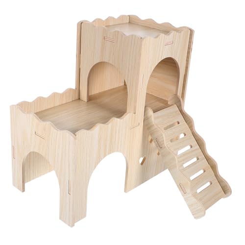 CVUTOVO 1 Satz Hamsterversteck verstecken multifunktionales Hamsterhaus Haustier Hütte für Meerschweinchen -Versteck Hamsterversteck mit Leiter Hamsterversteck Holz hölzern CVUTOVO 1 Satz Hamsterversteck verstecken multifunktionales Hamsterhaus Haustier Hütte für Meerschweinchen -Versteck Hamsterversteck mit Leiter Hamsterversteck Holz hölzern von CVUTOVO