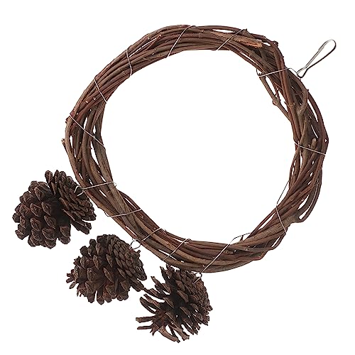 CVUTOVO 1 Satz Vogel Schaukel Ring aus Naturmaterialien Hängende Spielzeugschaukel für Papageien Kletterspielzeug mit Dekorativem Perch Stand für Haustierkäfige und Gesunde Beschäftigung CVUTOVO 1 Satz Vogel Schaukel Ring aus Naturmaterialien Hängende Spielzeugschaukel für Papageien Kletterspielzeug mit Dekorativem Perch Stand für Haustierkäfige und Gesunde Beschäftigung von CVUTOVO