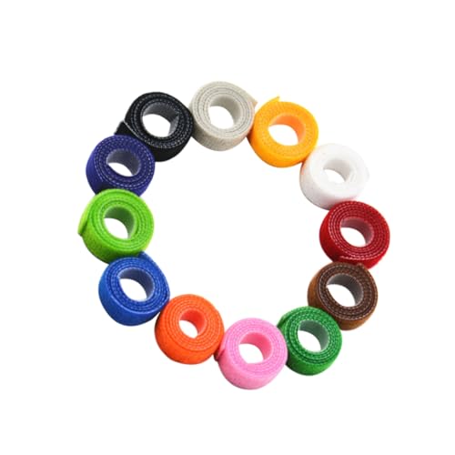 CVUTOVO 12 Stück Teiliges Verstellbares Hundehalsband aus Strapazierfähigem Nylon mit Bunten Farben und Weichem Material für Welpen und Katzen als Modisches Haustierzubehör von CVUTOVO