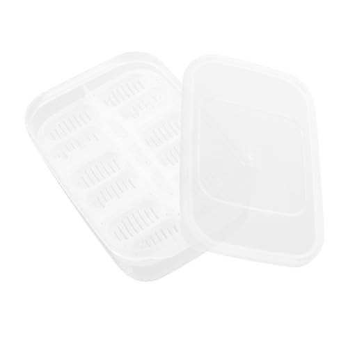 CVUTOVO 12Löcher Reptilien Zuchtbox mit Fächern Professioneller Eier Inkubator für Gecko Eidechsen und Schildkröten Hochtransparente Brutbox Leicht zu Reinigen für Zucht von CVUTOVO