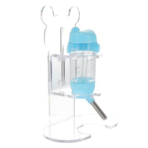 CVUTOVO 1Satz Hamster Wasserbehälter Praktische Trinkflasche mit Halter für Kleintiere Teilig Wasserflasche Halter für Hamster Meerschweinchen Co von CVUTOVO