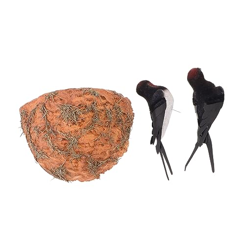 CVUTOVO 1Satz Simuliertem Nest Dekorative Gartenfigur für Rustikale Wanddeko Langlebige Fotografie Requisite für Gartenlandschaft und Naturdeko CVUTOVO 1Satz Simuliertem Nest Dekorative Gartenfigur für Rustikale Wanddeko Langlebige Fotografie Requisite für Gartenlandschaft und Naturdeko von CVUTOVO