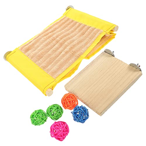 CVUTOVO 1satz Hängematte Für Kleintiere Warme Schlafnest Für Chinchillas Und Hamster Teiliges Mit Fleece Und Spielzeug Für Winterruhe Und Spielspaß von CVUTOVO