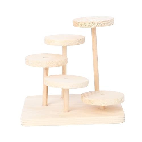 CVUTOVO 1stück Hamster Kletterplattform Aus Holz Naturbelassenes Spielzeug Für Kleine Haustiere Klettern Und Trainieren Und Sicher Für Gesunden Spielspaß von CVUTOVO