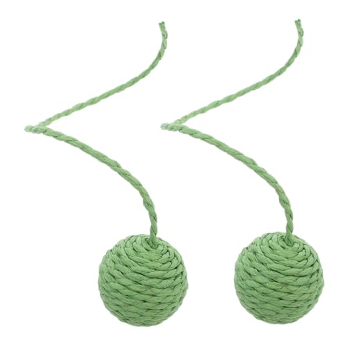 CVUTOVO 2 Stück Katzenklettergerüst Ersatzball Katzenspielzeug Katzenspielzeug Für Hauskatzen Katzenkratzspielzeug Katzenkratzbaum Katzenkratzball Sisalball Katzenkratzbaum von CVUTOVO