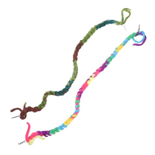 CVUTOVO 2 Stück Kletterspielzeug für Einsiedlerkrebse Reptilien Kletterseil für Terrarien Aquarien Dekorative Klettervorrichtung für Reptilien Lurche und Kleintiere von CVUTOVO