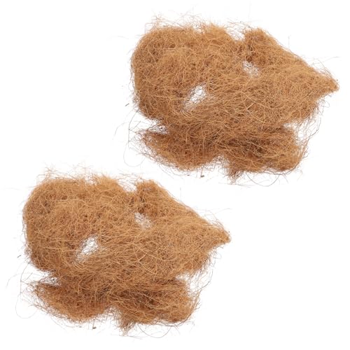 CVUTOVO 2 Stück Vogel Nester aus Kokosfaser für Garten Warmes Vogelnest für Kleine Vögel und Papageien Handgewebt für Winterunterkünfte Dekoration für Garten und Veranda von CVUTOVO