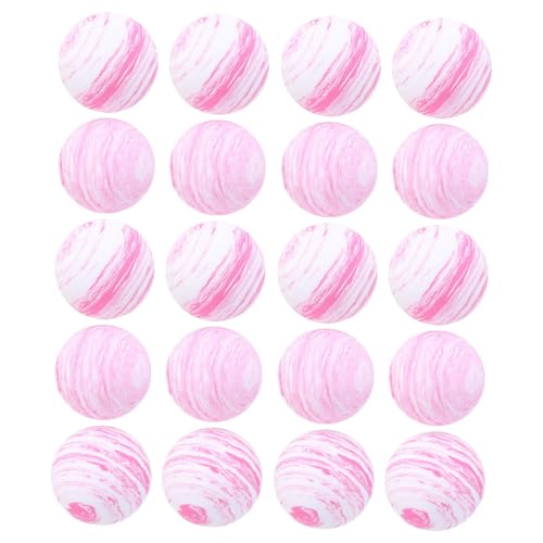 CVUTOVO 20 Stück Eva Bouncy Ball für Katzen Lustiges Katzenspielzeug Fördert Spiel und Kauen für und Außenaktivitäten Langeweile und Zerstörungsverhalten von CVUTOVO