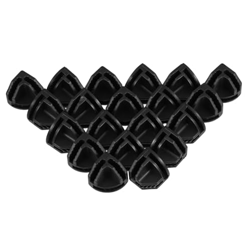 CVUTOVO 20 Stück Schnallen Drahtgitter Verbinder Drahtwürfel Verbinder Würfel Draht Verbinder Drahtgestell Verbinder Drahtschrank Organizer Verbinder Drahtkäfig Clip Abs Schwarz von CVUTOVO