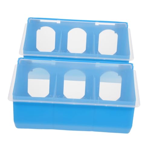 CVUTOVO 2Stücke Futterspender und Tränke für Tauben Multifunktionale Hängebox für Käfige mit Deckel Futterstation für Vögel für Taubenpflege und Versorgung Blaue Farbe CVUTOVO 2Stücke Futterspender und Tränke für Tauben Multifunktionale Hängebox für Käfige mit Deckel Futterstation für Vögel für Taubenpflege und Versorgung Blaue Farbe von CVUTOVO