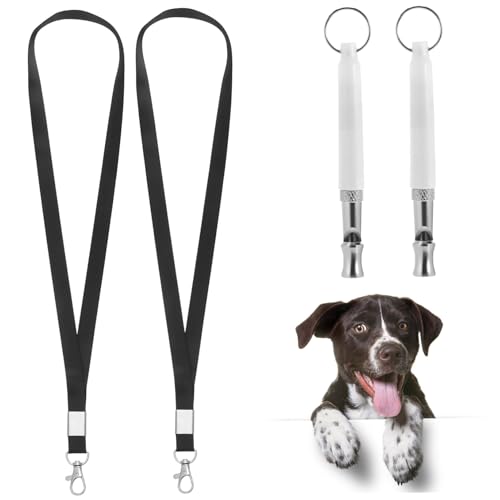 CVUTOVO 2Stücke Hundetraining Pfeife mit Lanyard Effektive Hundepfeife Stoppen Tragbar für Schnelles Training von Kleinen Hunden Wie Chihuahua von CVUTOVO