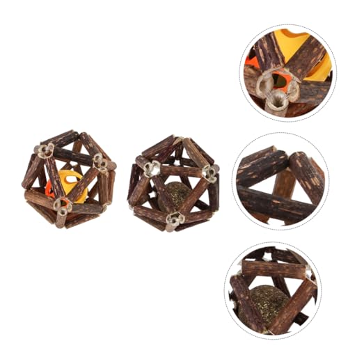 CVUTOVO 2Stücke Katzenminze Spielzeugbälle Interaktive Kauspielzeuge zur Zahnpflege für Katzen Molar Toys mit Spielzeugfunktion für Beschäftigung und Reinigung Backenzähne CVUTOVO 2Stücke Katzenminze Spielzeugbälle Interaktive Kauspielzeuge zur Zahnpflege für Katzen Molar Toys mit Spielzeugfunktion für Beschäftigung und Reinigung Backenzähne von CVUTOVO