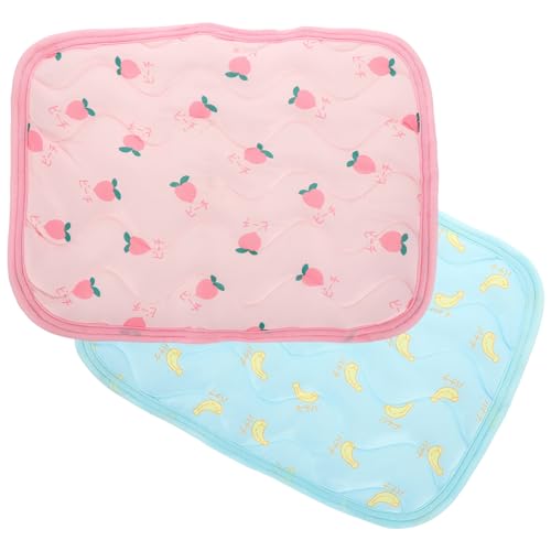 CVUTOVO 2Stücke Kühlkissen für Kleintiere Kühlmatte für Hamster und Kaninchen Sommer Haustier Schlafnest Sicher und Bequem gegen Überhitzung von CVUTOVO