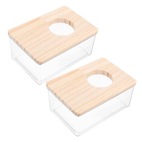 CVUTOVO 2stücke Hamster Sandbad Transparentes Badezimmer Für Chinchillas Und Kleine Haustiere Leicht Und Praktisch Für Tägliche Pflege CVUTOVO 2stücke Hamster Sandbad Transparentes Badezimmer Für Chinchillas Und Kleine Haustiere Leicht Und Praktisch Für Tägliche Pflege von CVUTOVO