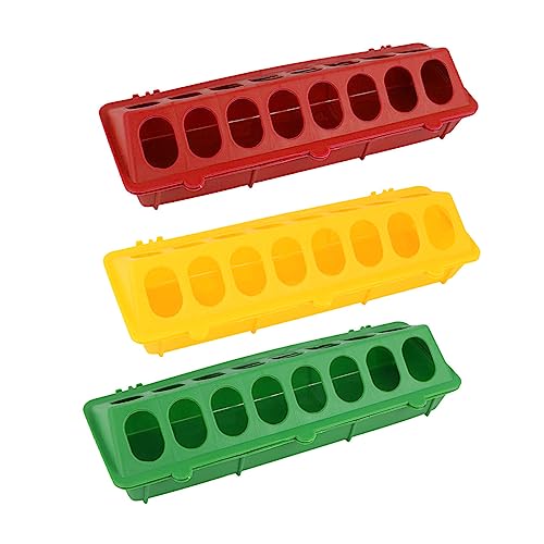 CVUTOVO 3 Stück Geflügel Futterspender für Tauben und Wachteln No Waste Futtertrog mit Einfachem Design für Haustierhaltung und Zufällige Farbe Zufällige Farbe CVUTOVO 3 Stück Geflügel Futterspender für Tauben und Wachteln No Waste Futtertrog mit Einfachem Design für Haustierhaltung und Zufällige Farbe Zufällige Farbe von CVUTOVO