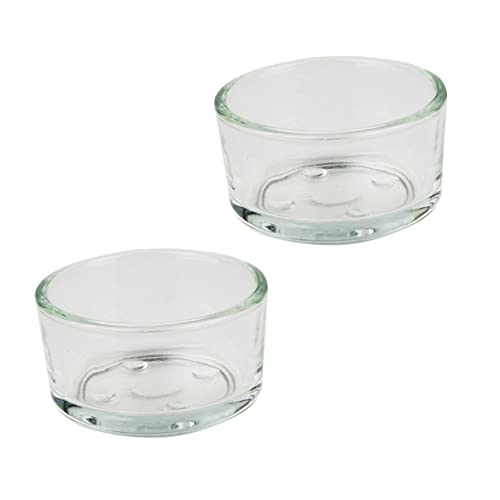 CVUTOVO 4 Stück Teiliges Pet Reptile Feeder Wasserschale aus für Terrarium Futterschale für Eidechsen Schildkröten und Kleine Reptilien Leicht zu Reinigen und Langlebig von CVUTOVO